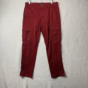 Levi Strauss & Co. Mens Cargo Pants Size 32x32 Red Casual Outdoor Skater Y2K